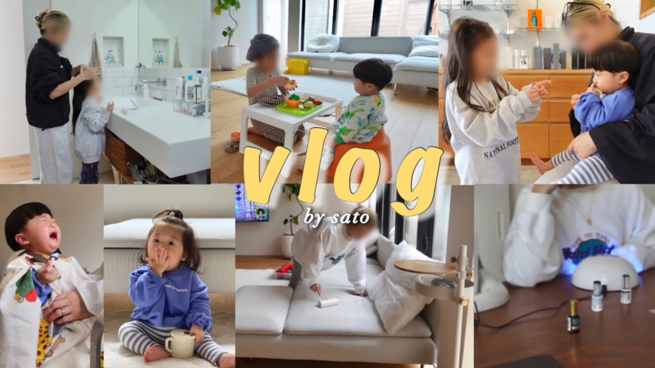 vlog🧼🧺🍳💅🏾💈/1.6.12歳母のワンオペ2days🌈