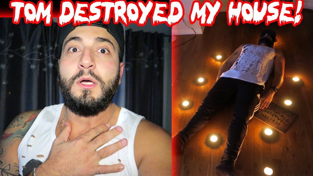 TOM DESTROYED MY HOUSE! (CAUGHT ON FILM) THE HUMAN OUIJA BOARD! | MOE SARGI