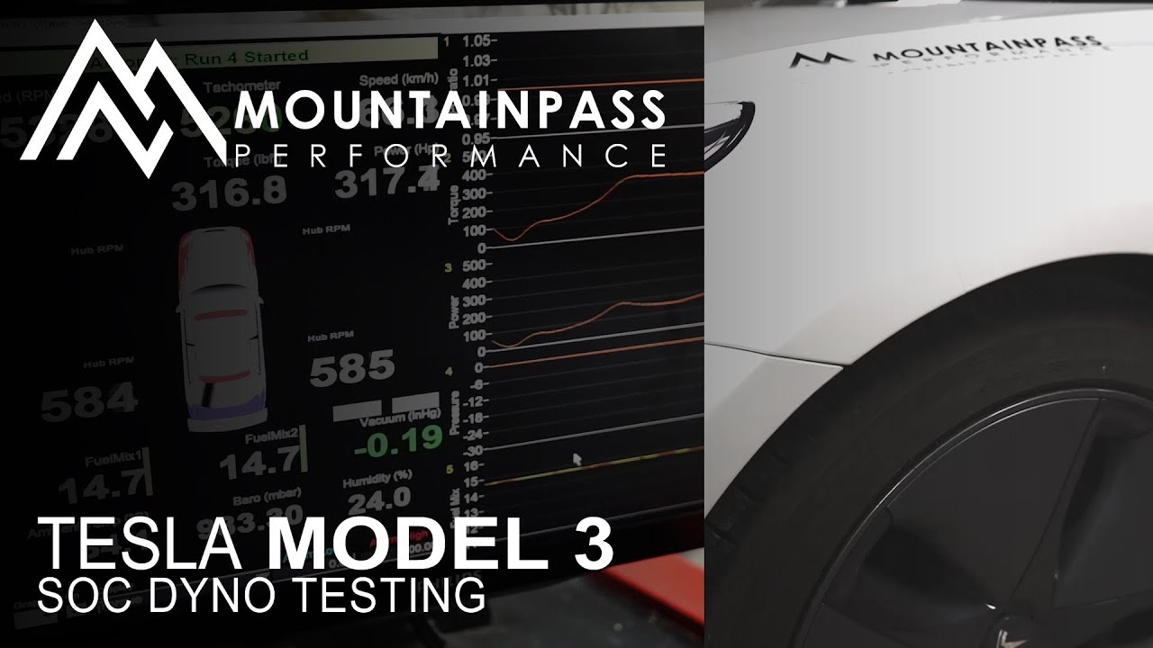 Dyno Testing The Tesla Model 3 At Various Battery SOC
