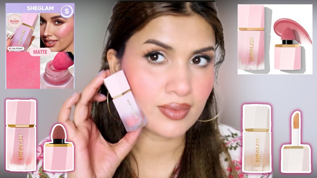 SHEGLAM Liquid Blush | Sheglam color bloom liquid blush Swatches | review