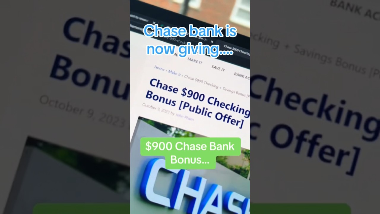 Chase just announced a $900 bonus for anyone with a new savings/checking account&hellip;