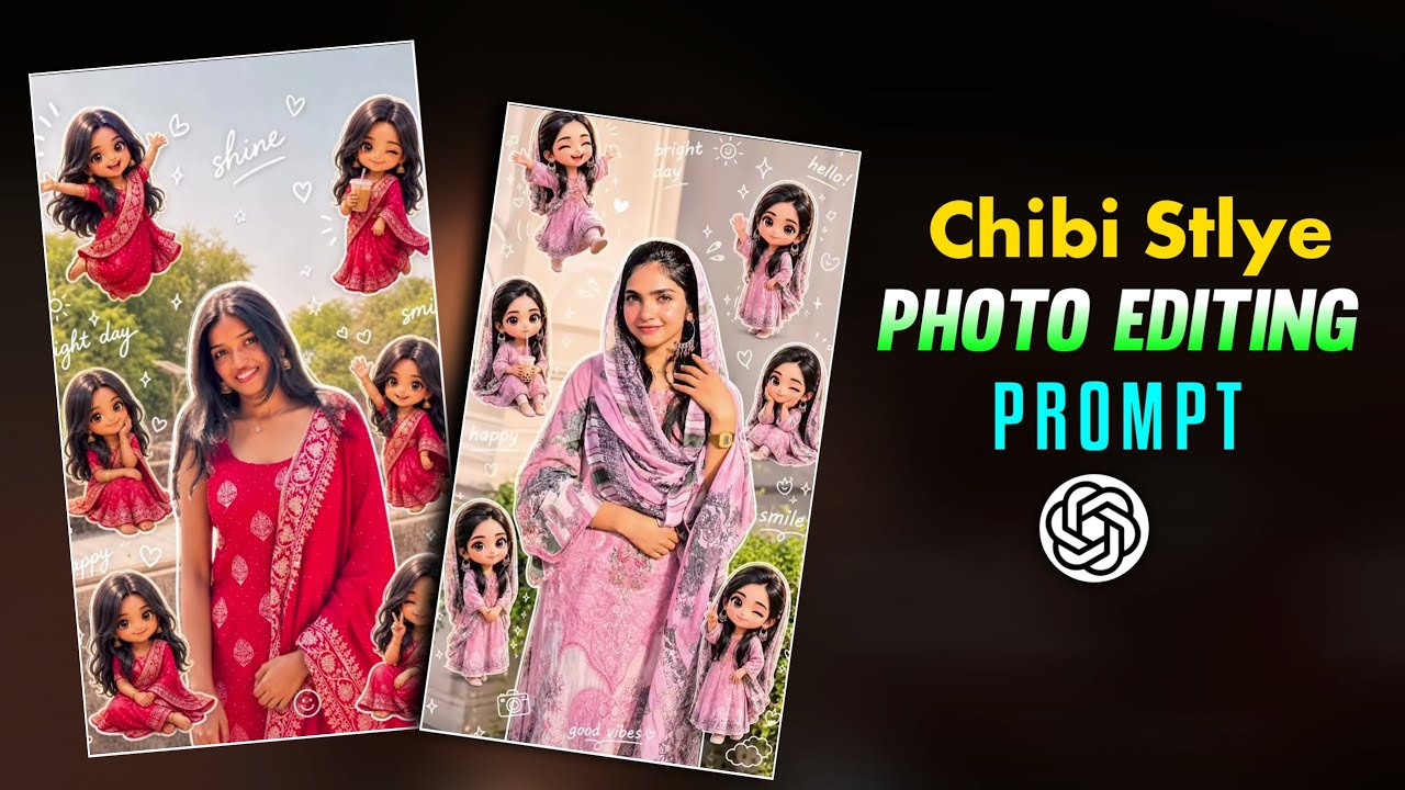 Trending chibi cartoon style ai photo prompt | Chibi style photo editing | Chatgpt