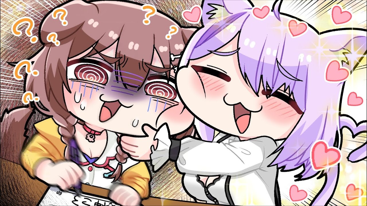 Inugami Korone cannot escape from DoroKen because of Okayu's pressure【Komainu/Clip/Hololive】