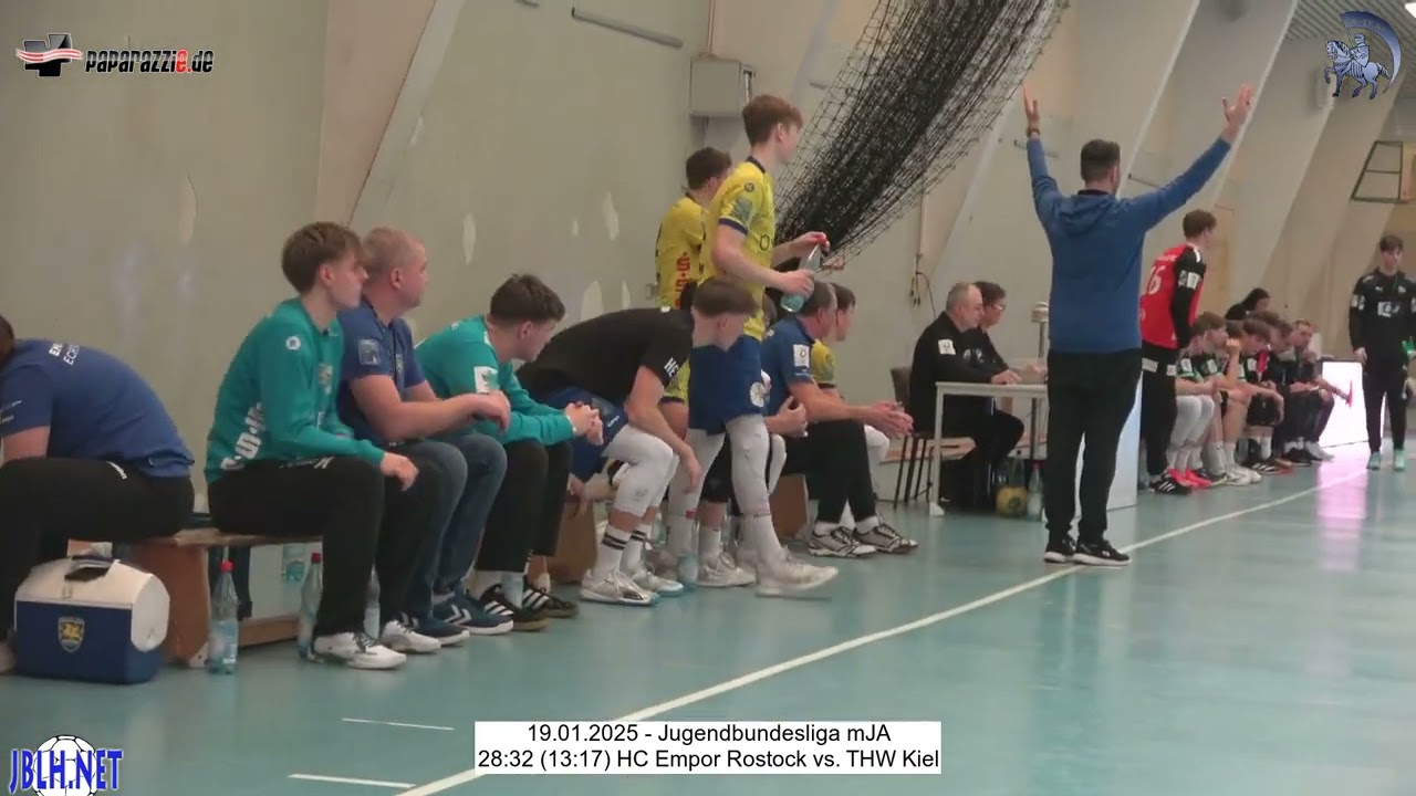 28:32 (13:17) HC Empor Rostock vs. THW Kiel - 19.01.2025