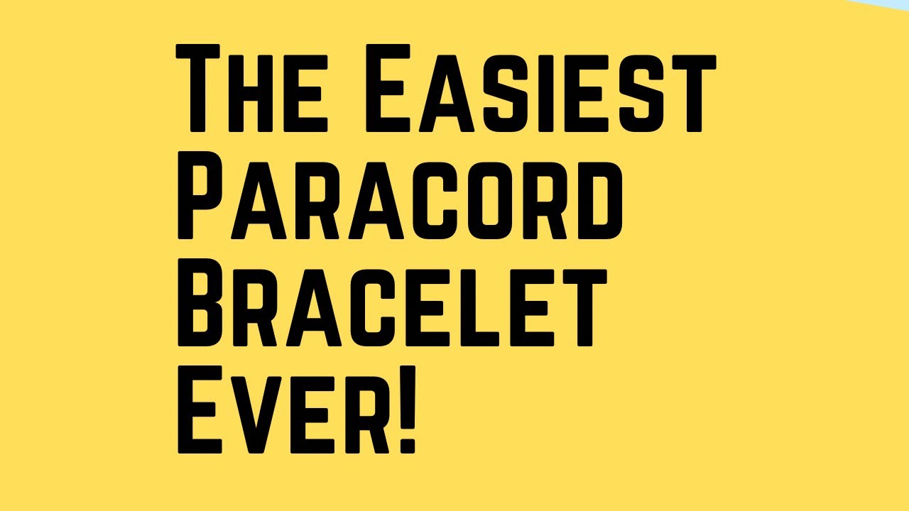 The easiest Mad Max (Adjustable) Paracord Bracelet Ever