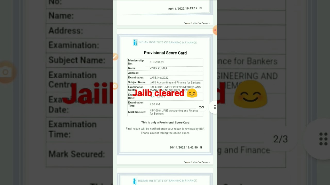 Jaiib cleared In first attempt 😊banker