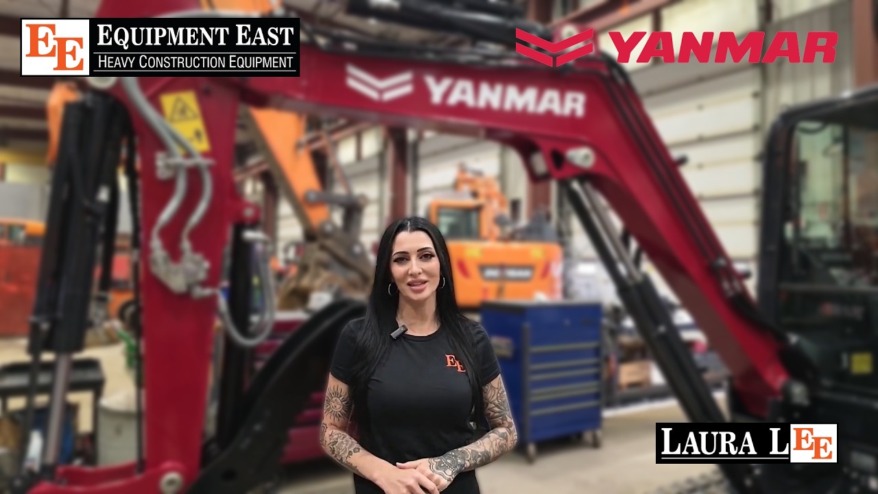 Yanmar ViO35-7 Mini Excavator walkaround with Laura Lee of Equipment East
