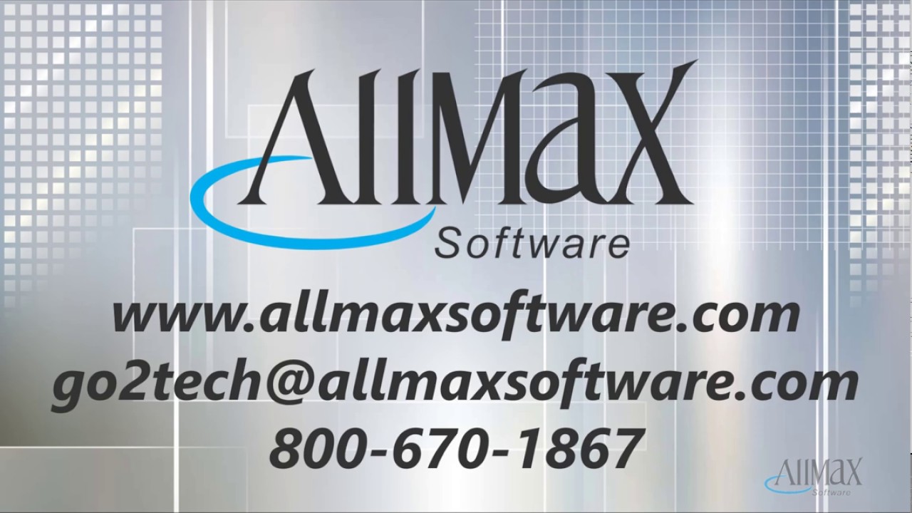 Tech Tip - Tour the New AllMax Software Website