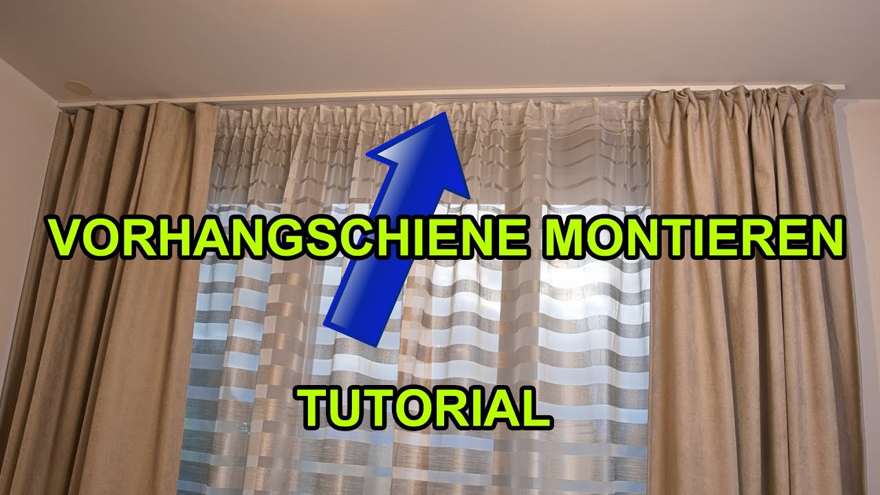 VOHRHANGSCHIENE AN DER DECKE MONTIEREN | TURORIAL | VORHANGSTANGEN | DIY | GARDINIA |  FACTOREM