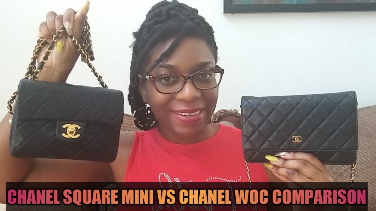 CHANEL SQUARE MINI VS . CHANEL WOC I COMPARISON I WIMB