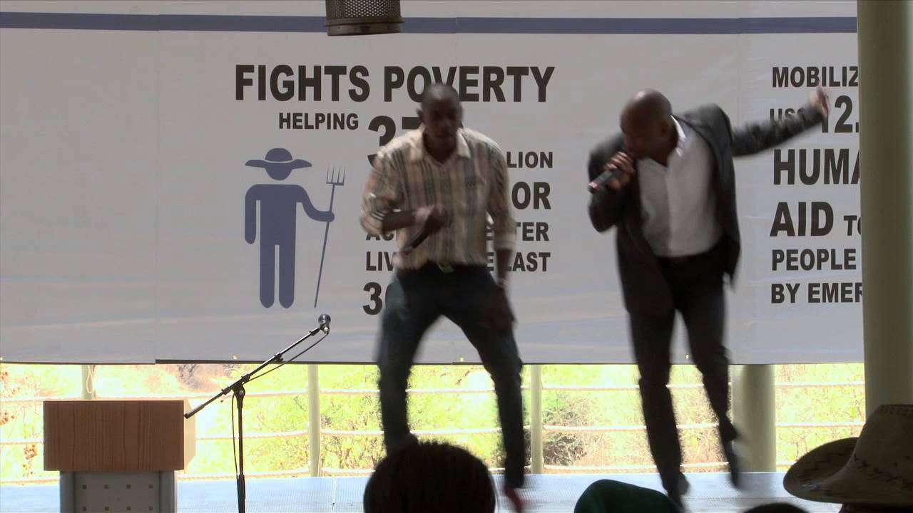 Gazza entertains at  the United Nations Birthday in Namibia