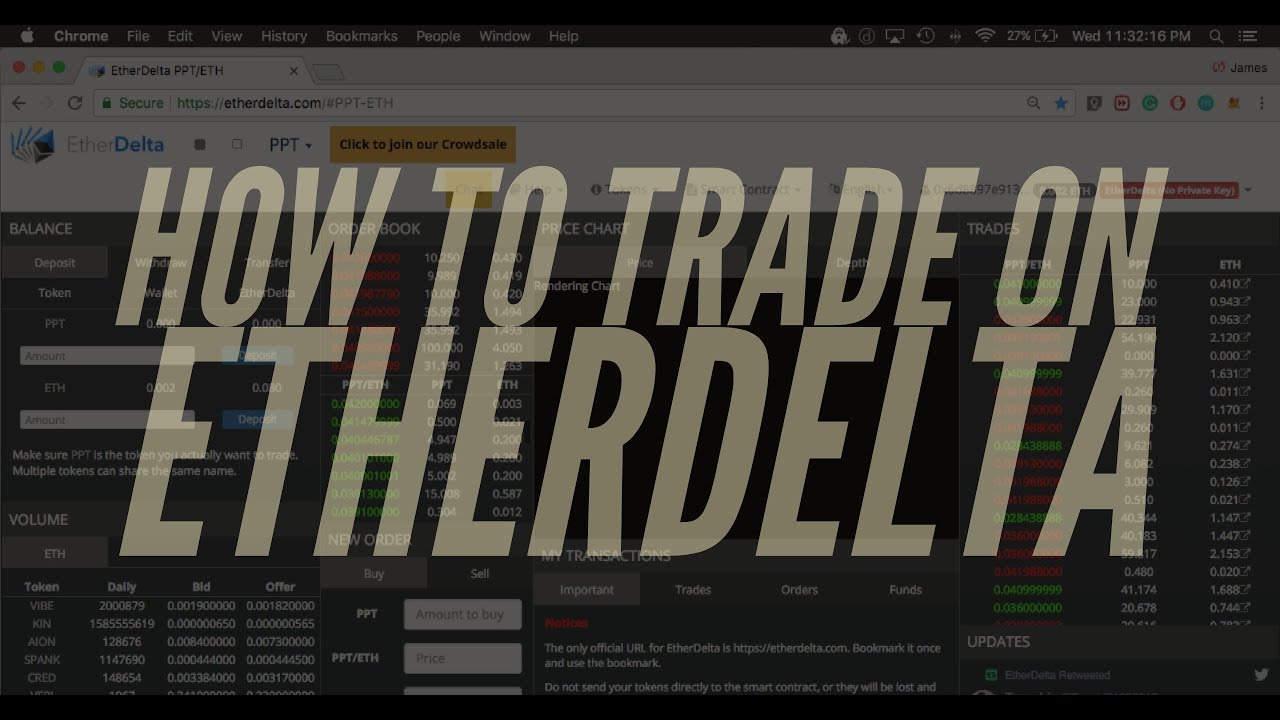 Etherdelta Exchange: trade ERC20 cryptocurrency coins( Dragonhain, request network, Ethlend..)