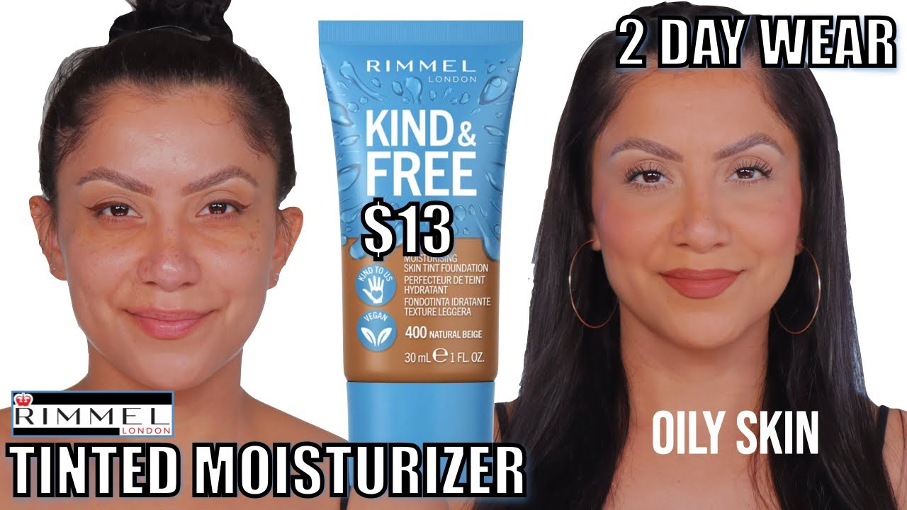 2-дневная стойкость *новинка* RIMMEL LONDON KIND & FREE УВЛАЖНЯЮЩИЙ ТЕНТ ДЛЯ КОЖИ *для жирной кож...