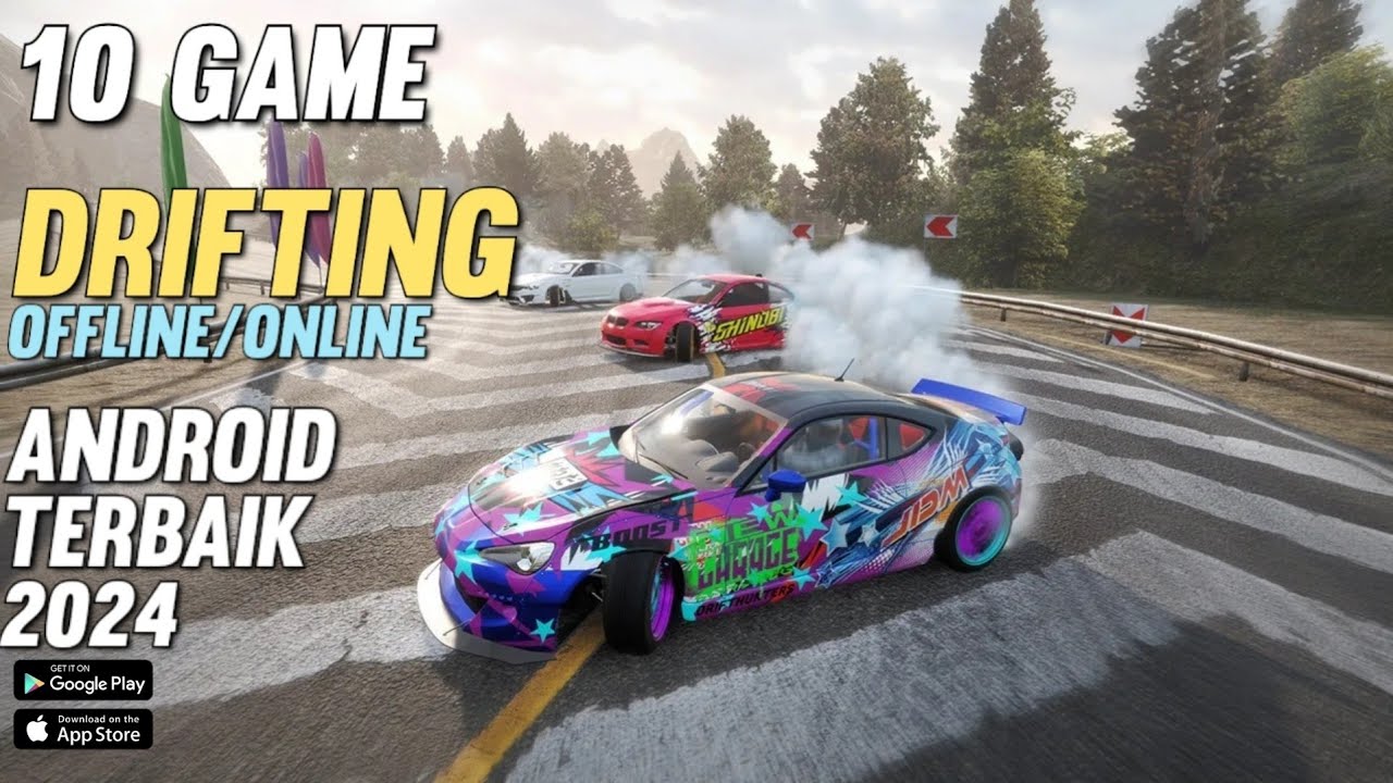 10 GAME DRIFTING ANDROID TERBAIK 2024,GAME BALAP MOBIL ANDROID TERBAIK OFFLINE/ONLINE