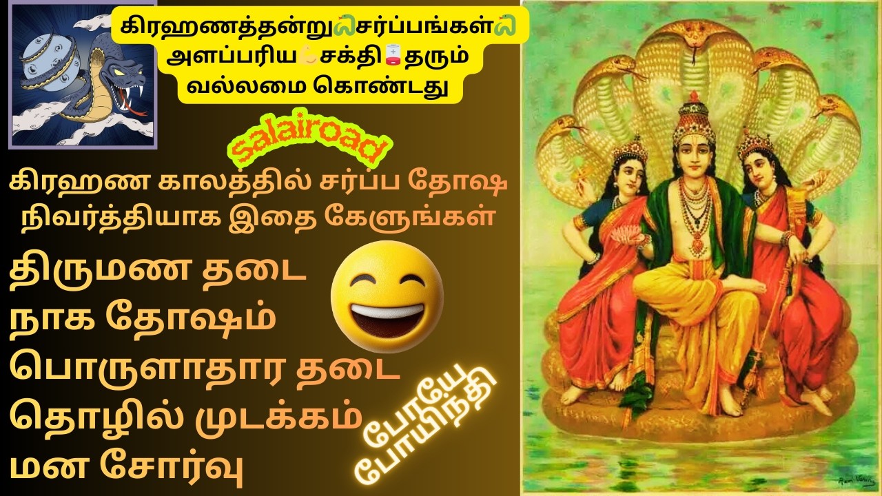 🌒கிரஹணத்தன்று🐍சர்ப்பங்கள்🐍அளப்பரிய💪சக்தி🪫தரும் வல்லமை கொண்டது கிரஹண🌒காலத்தில் சர்ப்ப தோஷ நிவர்த்தி🕉️