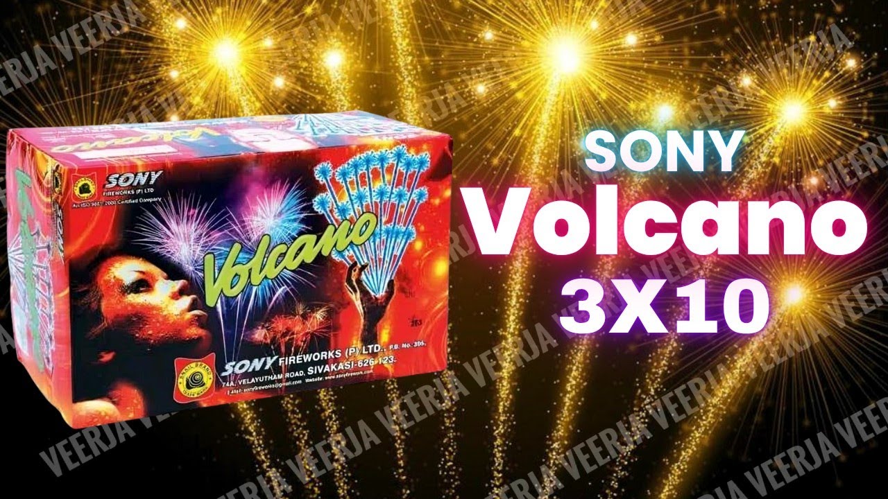 Sony / Volcano / 3 X 10 / Sony Fireworks.