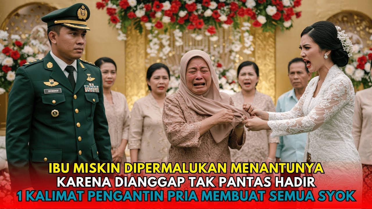 Ibu Miskin Dipermalukan Oleh Menantunya di Pelaminan‼️Tapi 1 Kalimat Pengantin Pria Bikin Semua Syok