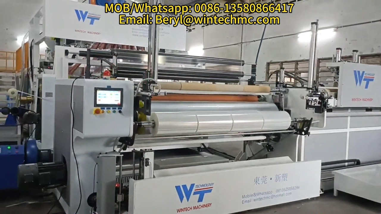 7 Layers 2000MM Stretch Film Machine, High Capacity 12 tons 4 Extruder 4 Layers Stretch Film Machine