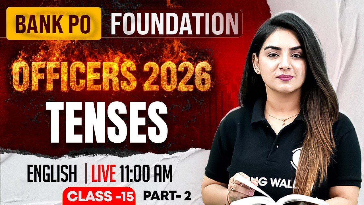 IBPS /SBI /RRB PO English 2026 | Tenses in English Grammar | English by Anchal Ma'am #2