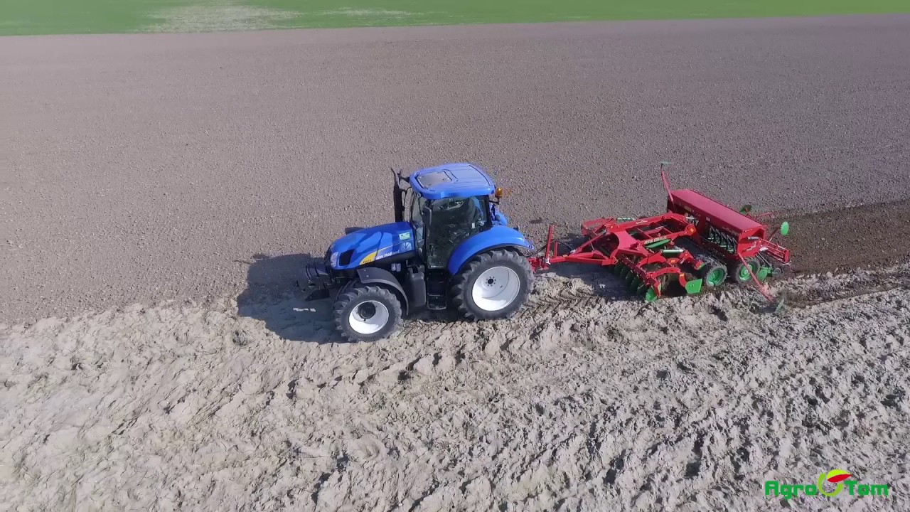 Brona talerzowa/Agregat talerzowy ATS RS + Siewnik talerzowy PST marki AGRO-TOM