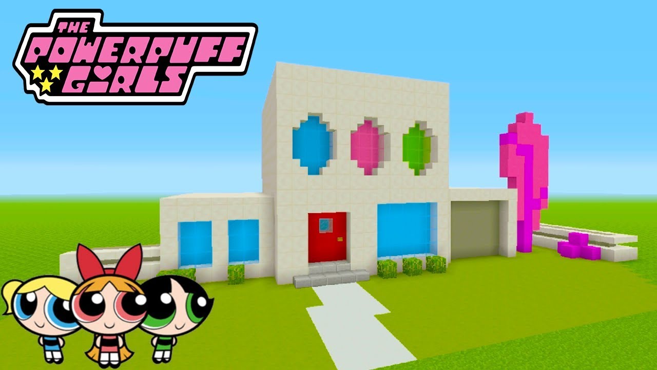 Minecraft Tutorial: How To Make The PowerPuff Girls House (The PowerPuff Girls )
