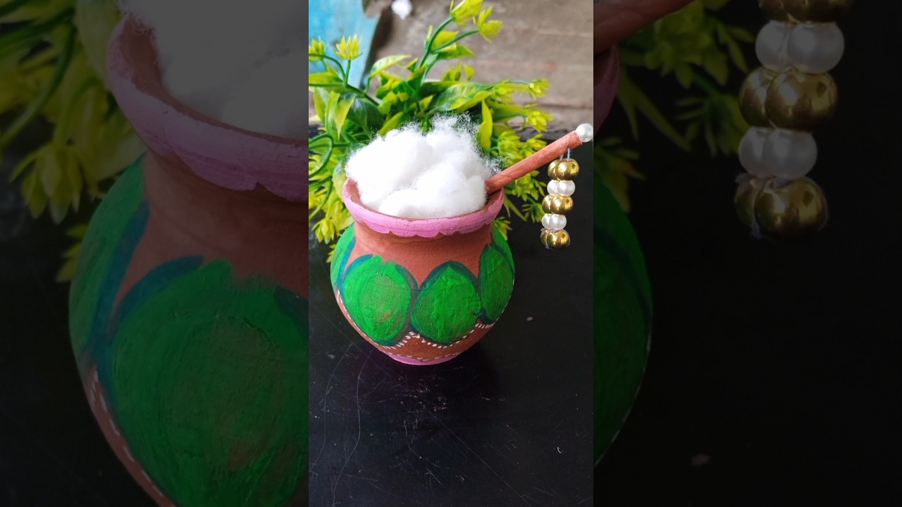 Janmashtami special craft ideas😍❤️|| Krishna ji ki bansuri and matki making #shorts