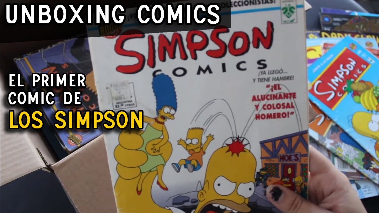 Unboxing Comics! #10 Los simpson #1 parodia a los Fantastic Four, Civil war, Amalagam comics