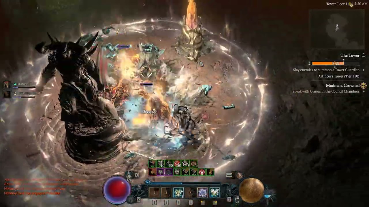 Diablo 4: The Tower 110 (First try) Season 11 Paladin