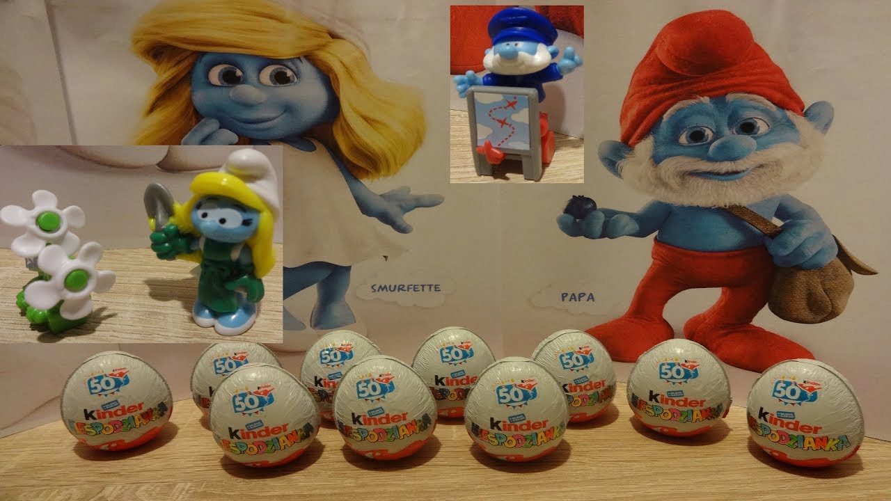 10 The Smurfs in the City Kinder Surprise Eggs Opening new 2018 Special series #125
