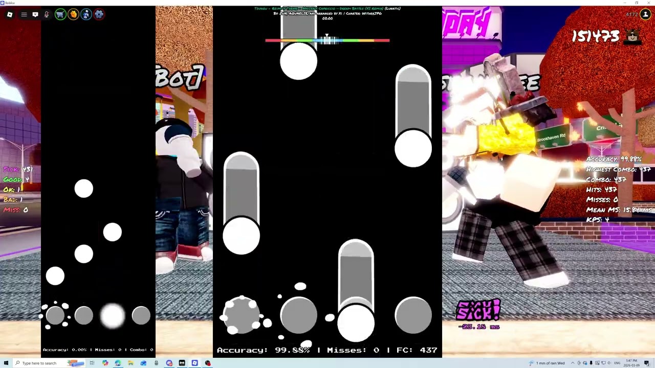 Reimu's Theme FC {Lunatic difficulty} (99.63% acc) [Funky Friday]