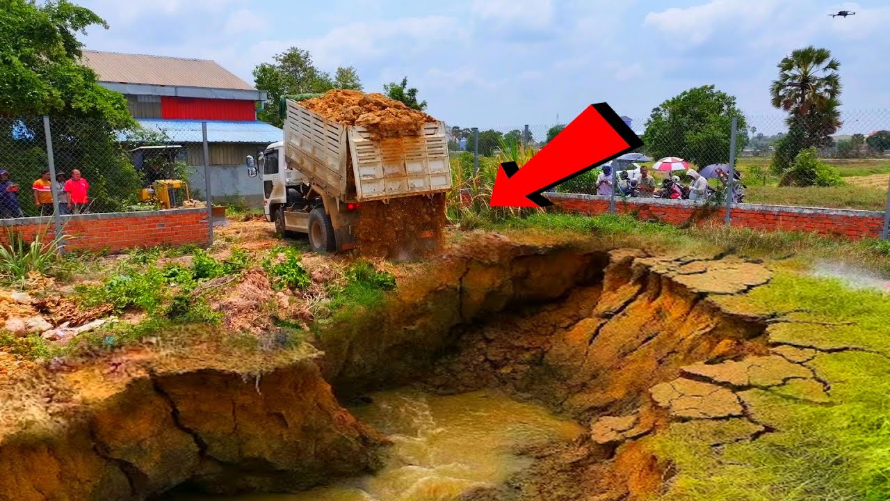 It's amazing how experts are working to clear this deep pond.