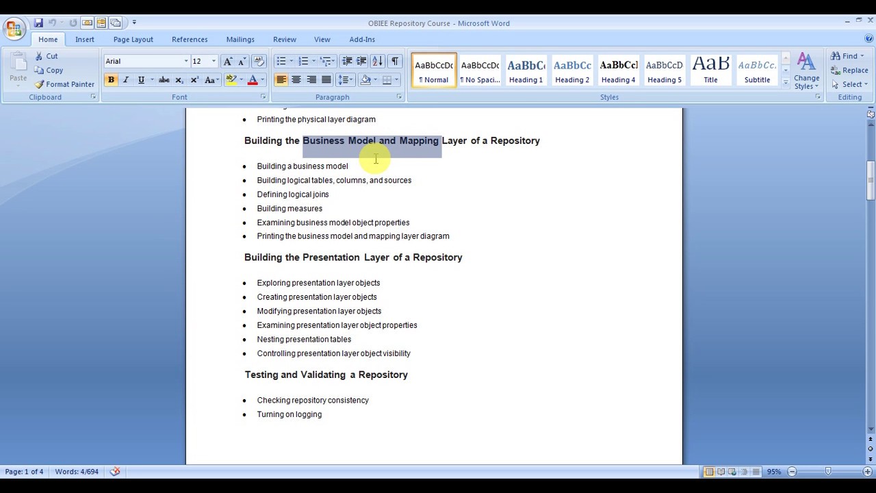 Design Business Model and Mapping Layer in OBIEE 12C Repository