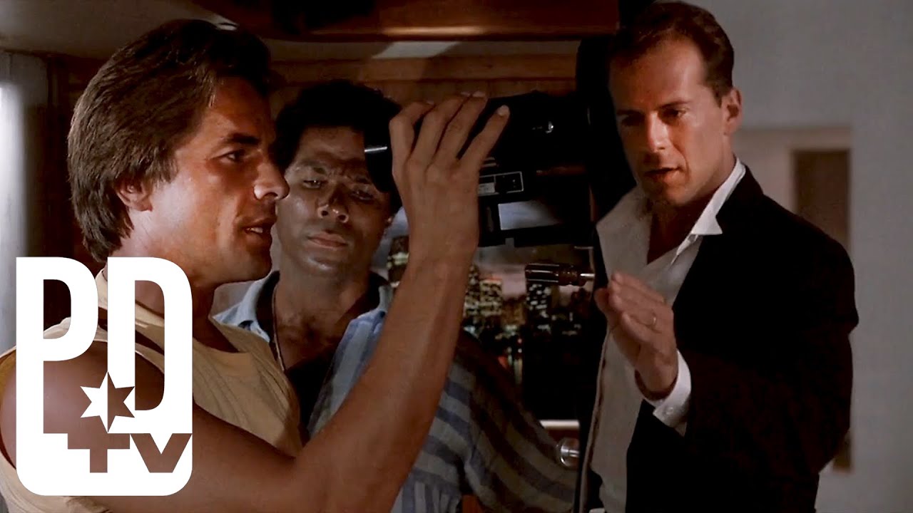 Crockett & Tubbs Spy On Bruce Willis | Miami Vice | PD TV