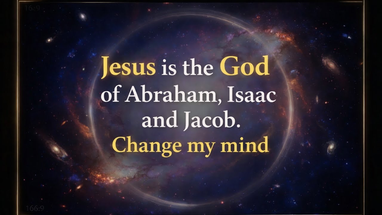 Jesus is the God of Abraham, Isaac and Jacob. Change my mind.
