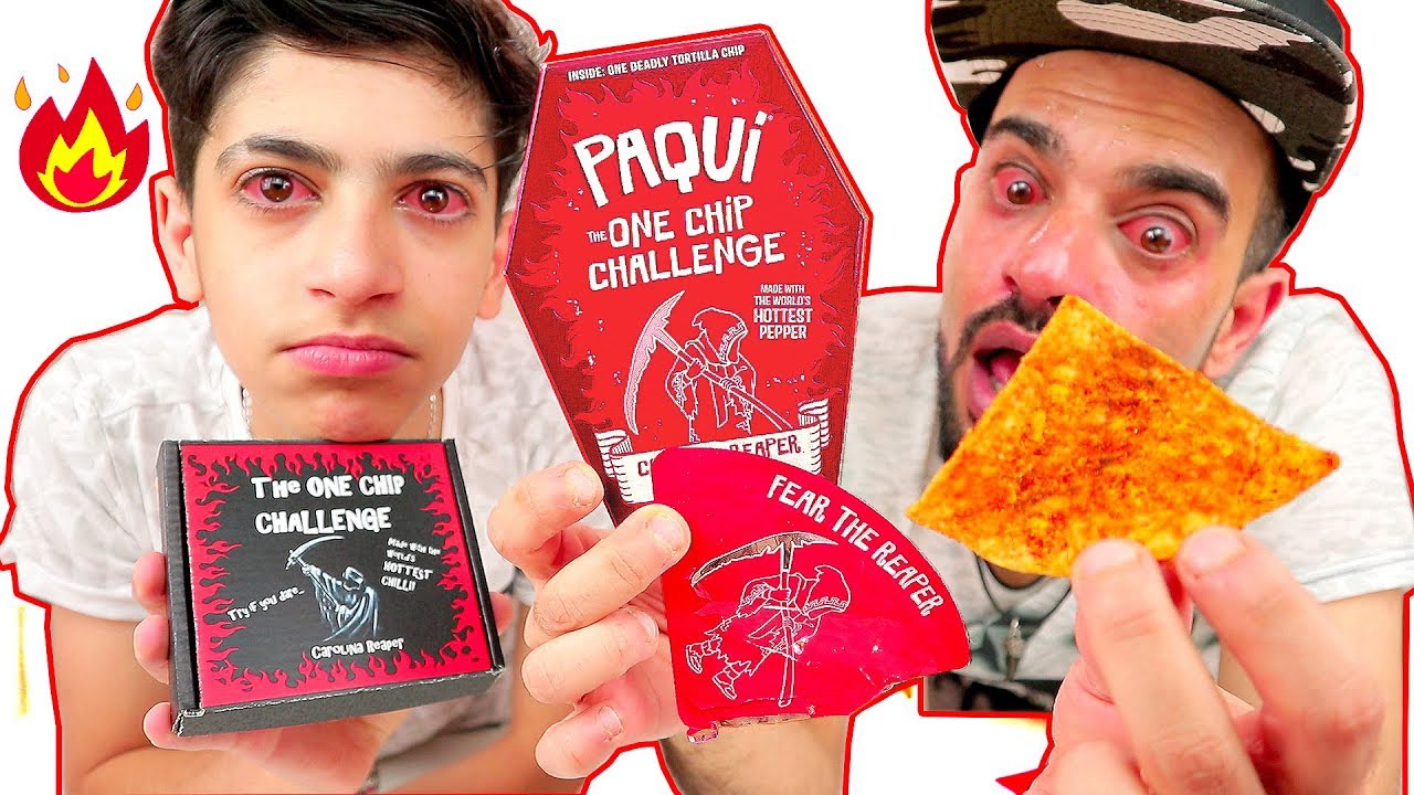 تحدي شيبس حاصد الارواح او شبس التابوت المرعب الأشد حرارة بالعالم ! The One Chip CHALLENGE