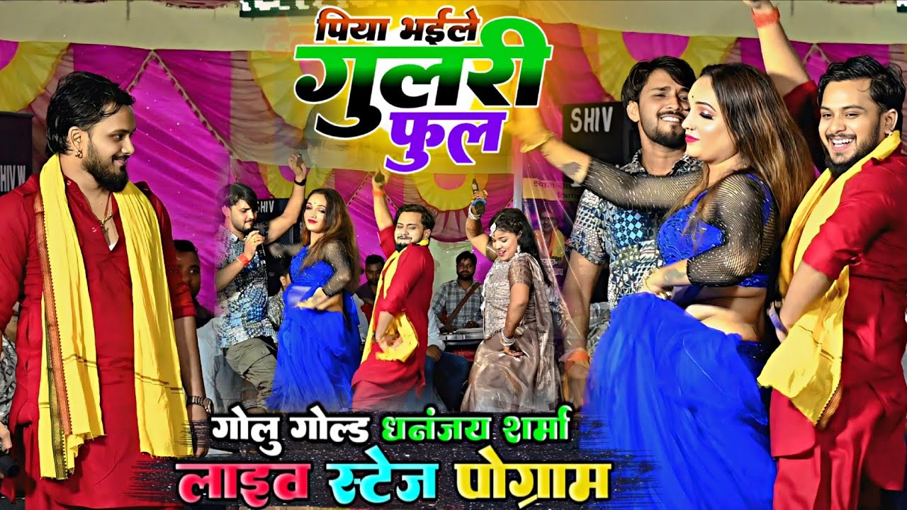 || पिया भईल गुलरी के फूल || गोलू गोल्ड & धनंजय शर्मा Live Stage Program Bhojpuri