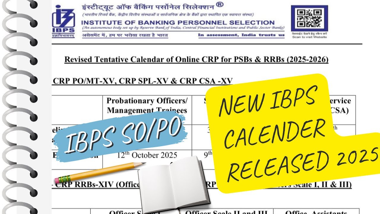 IBPS 2025 Calendar OUT! | PO, Clerk, SO & RRB Exam Dates Explained.