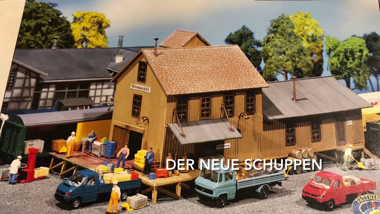 Faller 120250 Güterschuppen, 1:87, H0, Märklin Modelleisenbahn