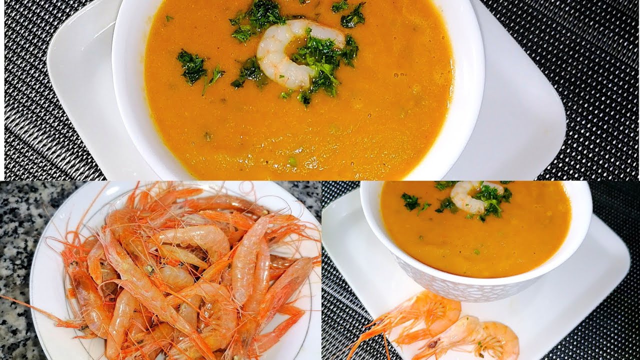 ##شوربة## القمرون##🍤 او الكروفيت🦐بالبسباس وطماطم🍅كتجي بنينة ولذقها ميشبع منها👌