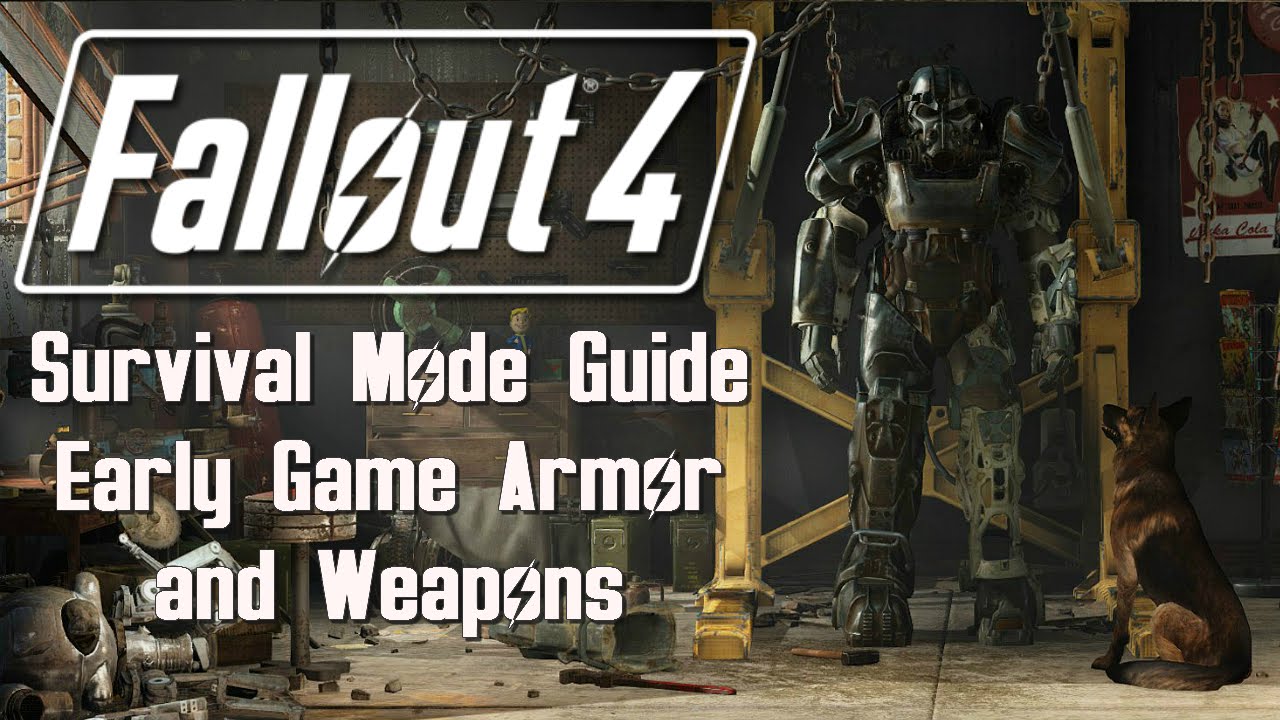 Fallout 4: Survival Mode - Early Game Armor and Weapons