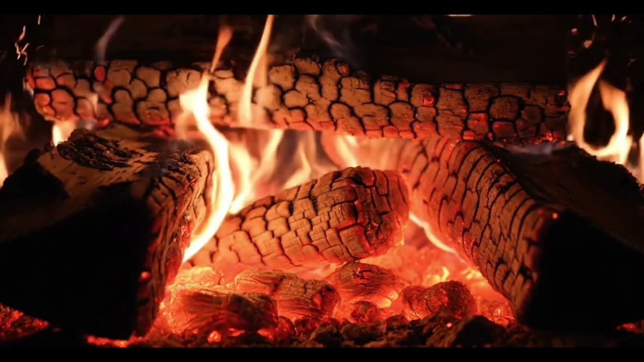 Crackling Fireplace  1 hour🔥 Şöminede Yanan Odunlar 1 saat🔥 Горящий Камин 1 час
