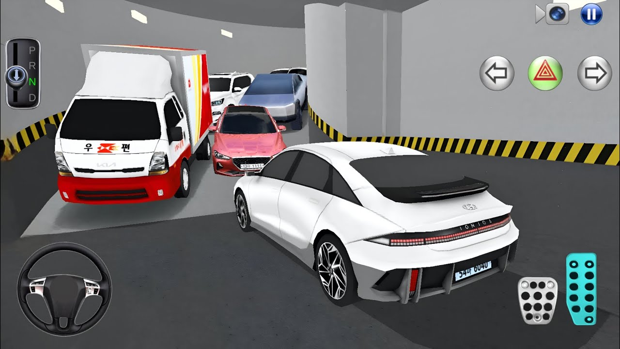 New Electric Car Hyundai Ioniq 6 in Parking Garage! 3D Driving Class 2026 Car Simulator Game Android