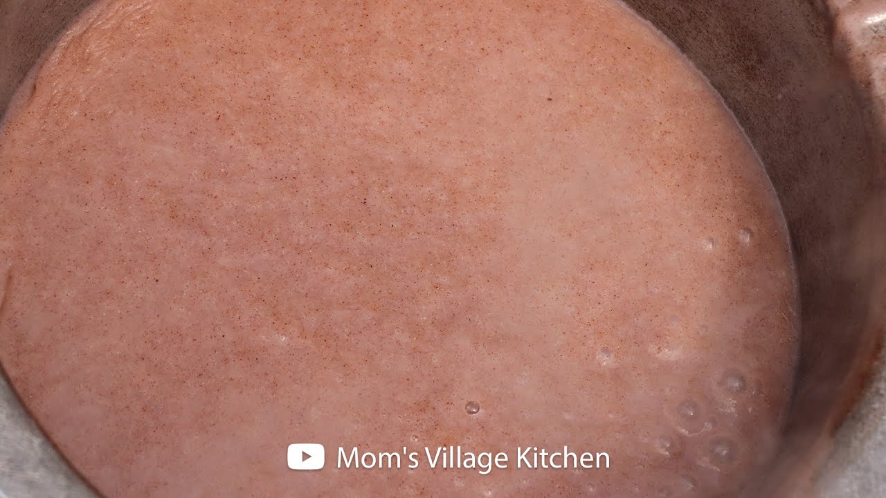 How to Prepare Bushera With Milk (Millet Flour Porridge)  Ugandan Food - Mom's Village Kitchen