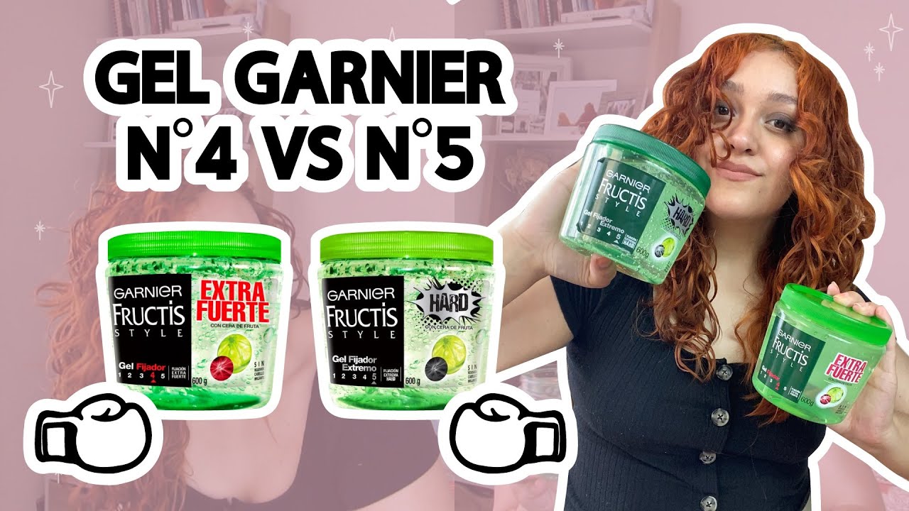 BATALLA DE GELES🥊💥 #GelGarnier n°4 VS n°5 | ¿Cuál gel es mejor en mis ondas?