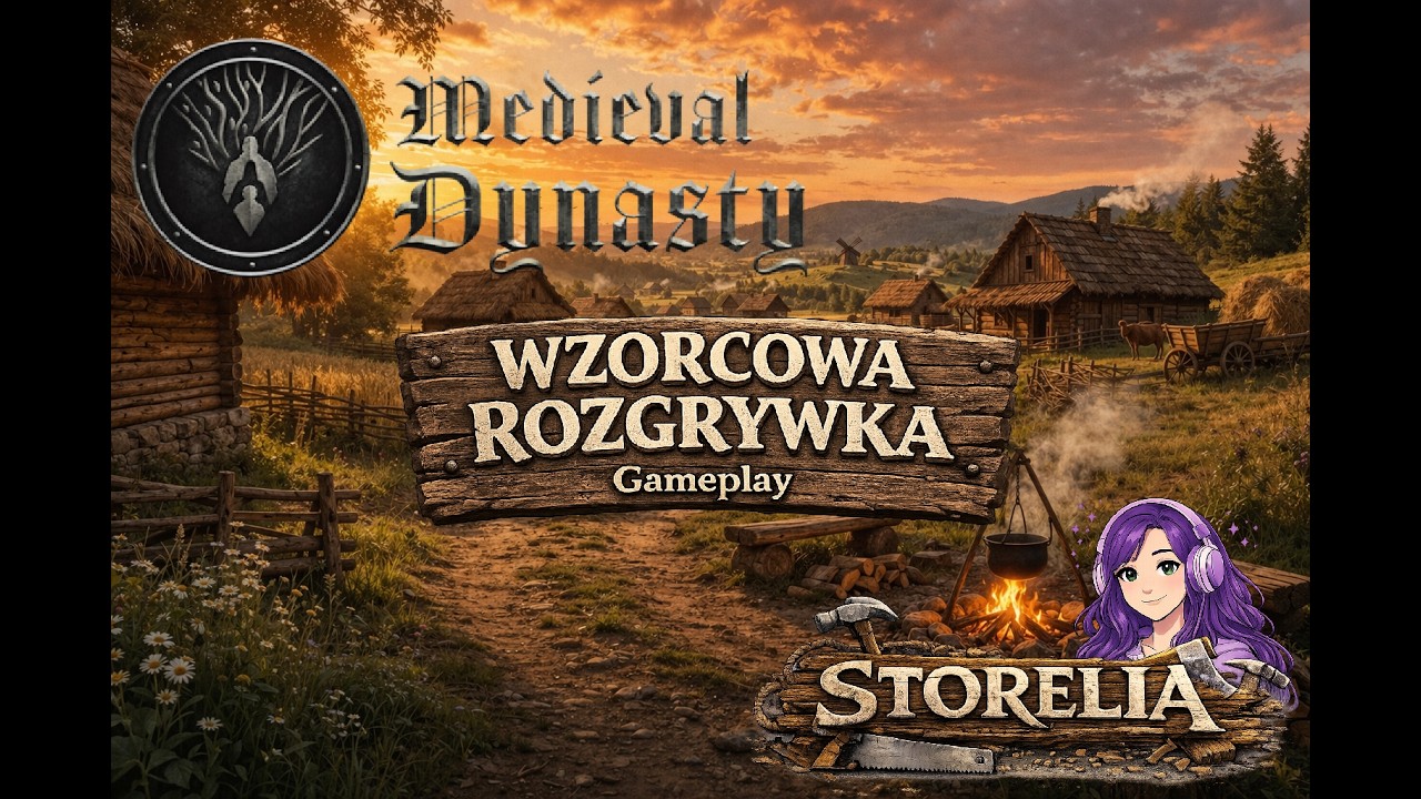 Medieval Dynasty Rok 1 Wiosna Dzień 3 → Pierwsi mieszkańcy w wiosce → Gameplay z live #3