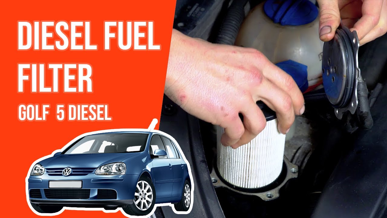 How to replace the diesel fuel filter Golf mk5 1.9 TDI ⛽