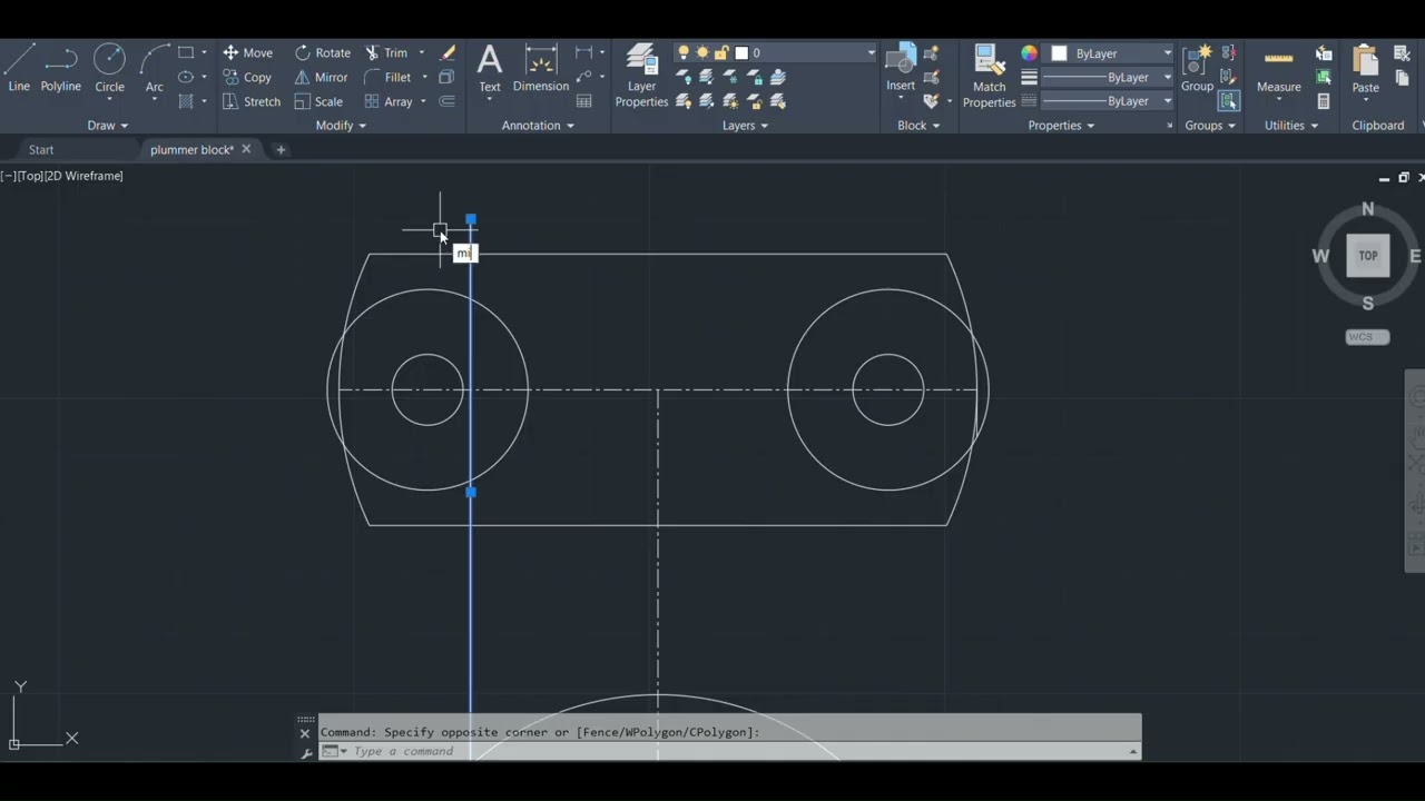 Plummer block Ep 3 #autocad