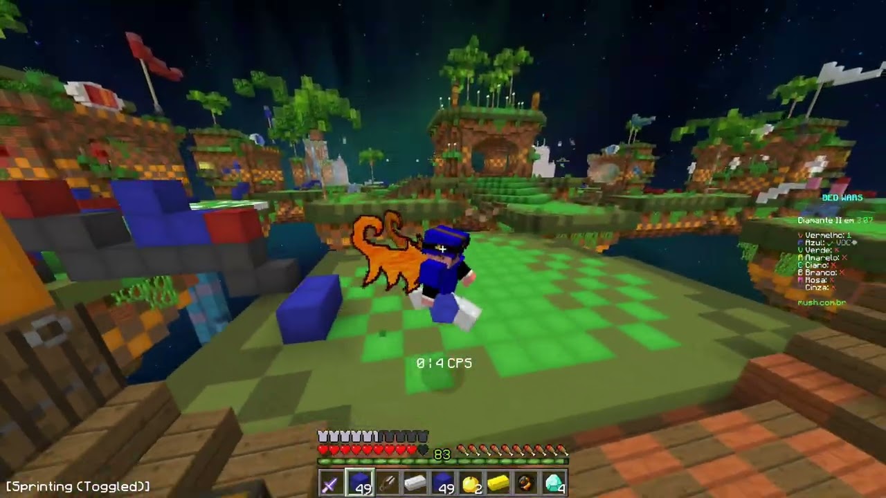 Como um level 80 joga BED WARS