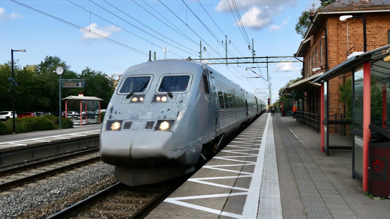 Enkelspårsdrift förbi Vikingstad - Tåg / Trains 2023