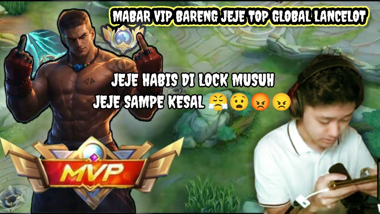 #MABAR ORDER JEJE TOP GLOBAL LANCELOT, JEJE MAU NANGIS GARA2 DI LOCK MUSUH😅😂